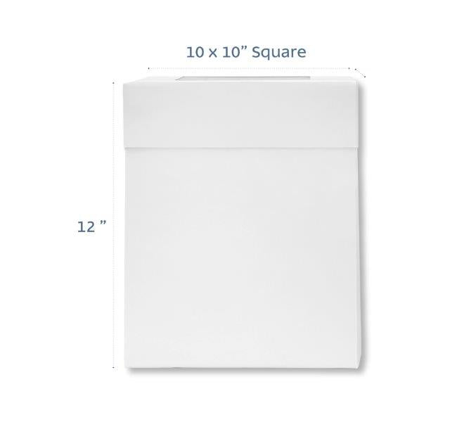 Tall Cake Box 10x10x12in (25cm x 25cm x 30cm high)