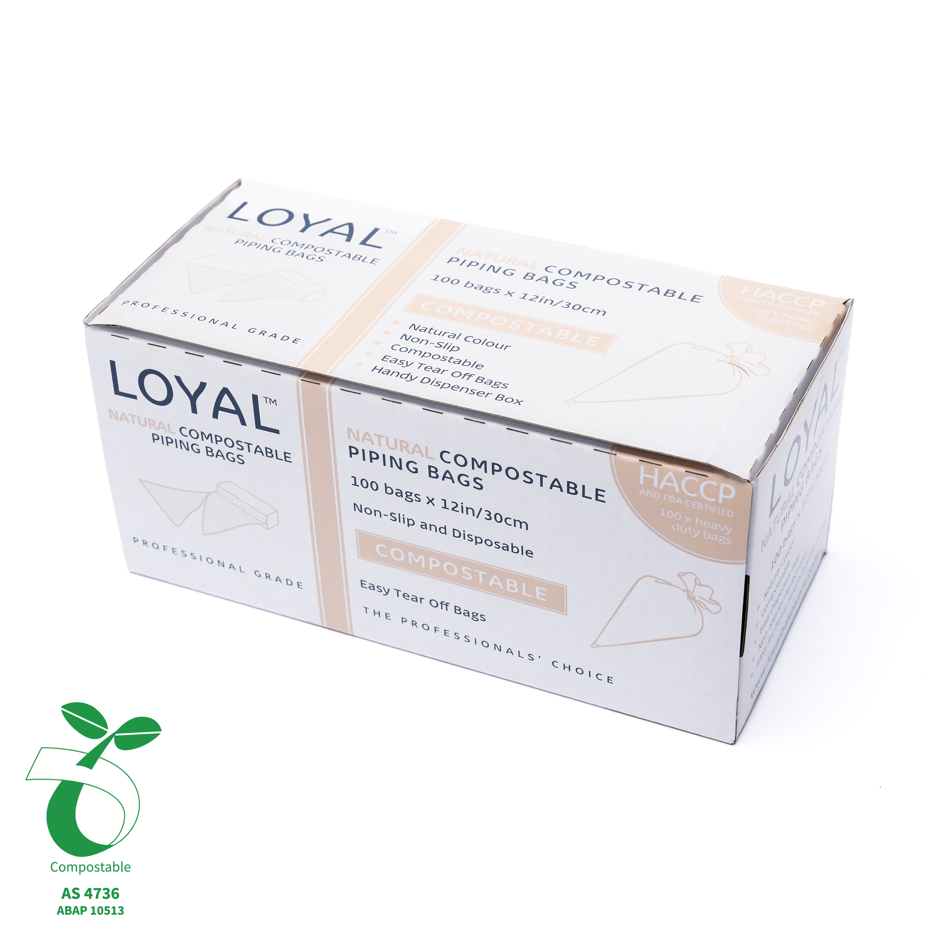 LOYAL Compostable Piping Bag 12" (30cm) 100pk