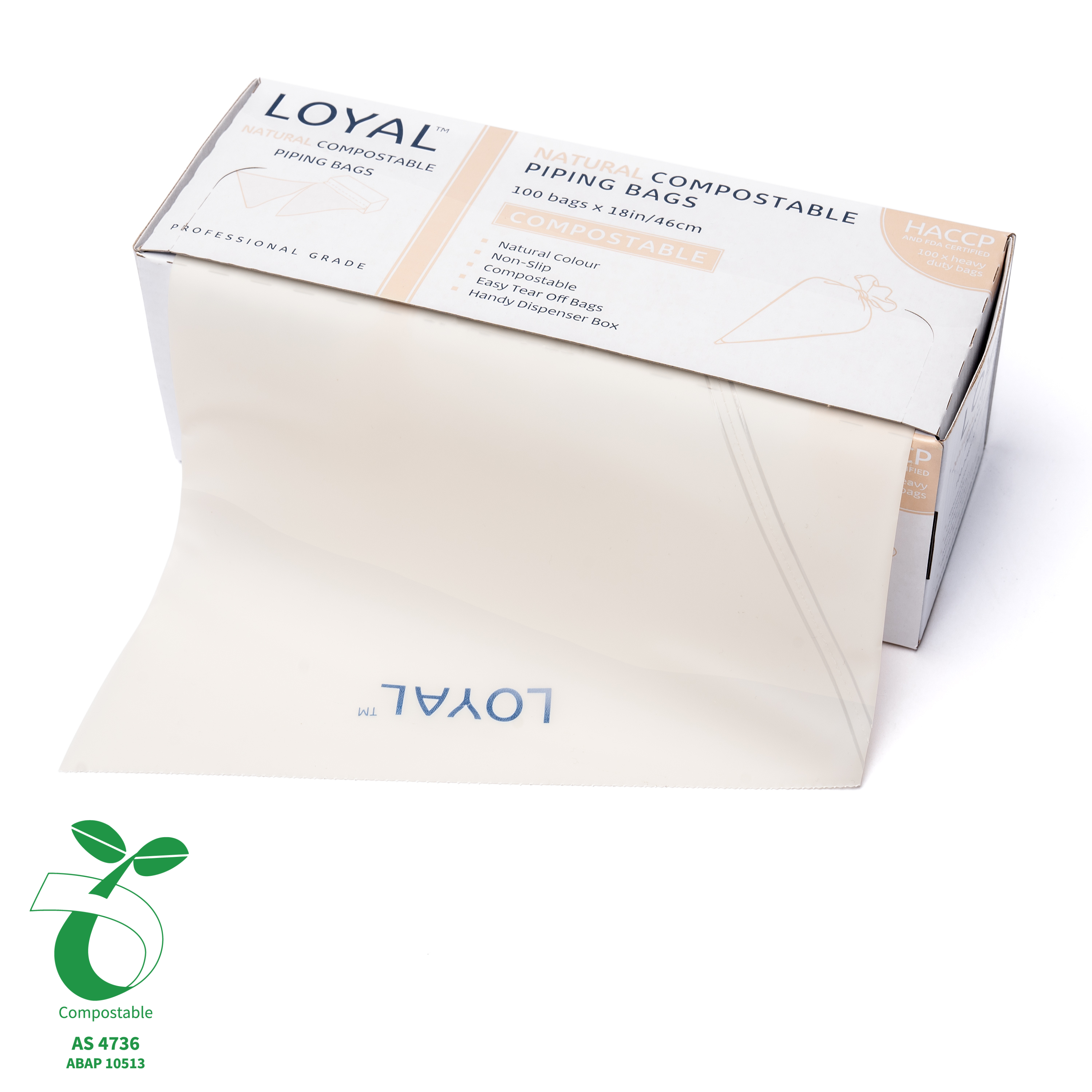 LOYAL Compostable Piping Bag 18" (46cm) 100pk