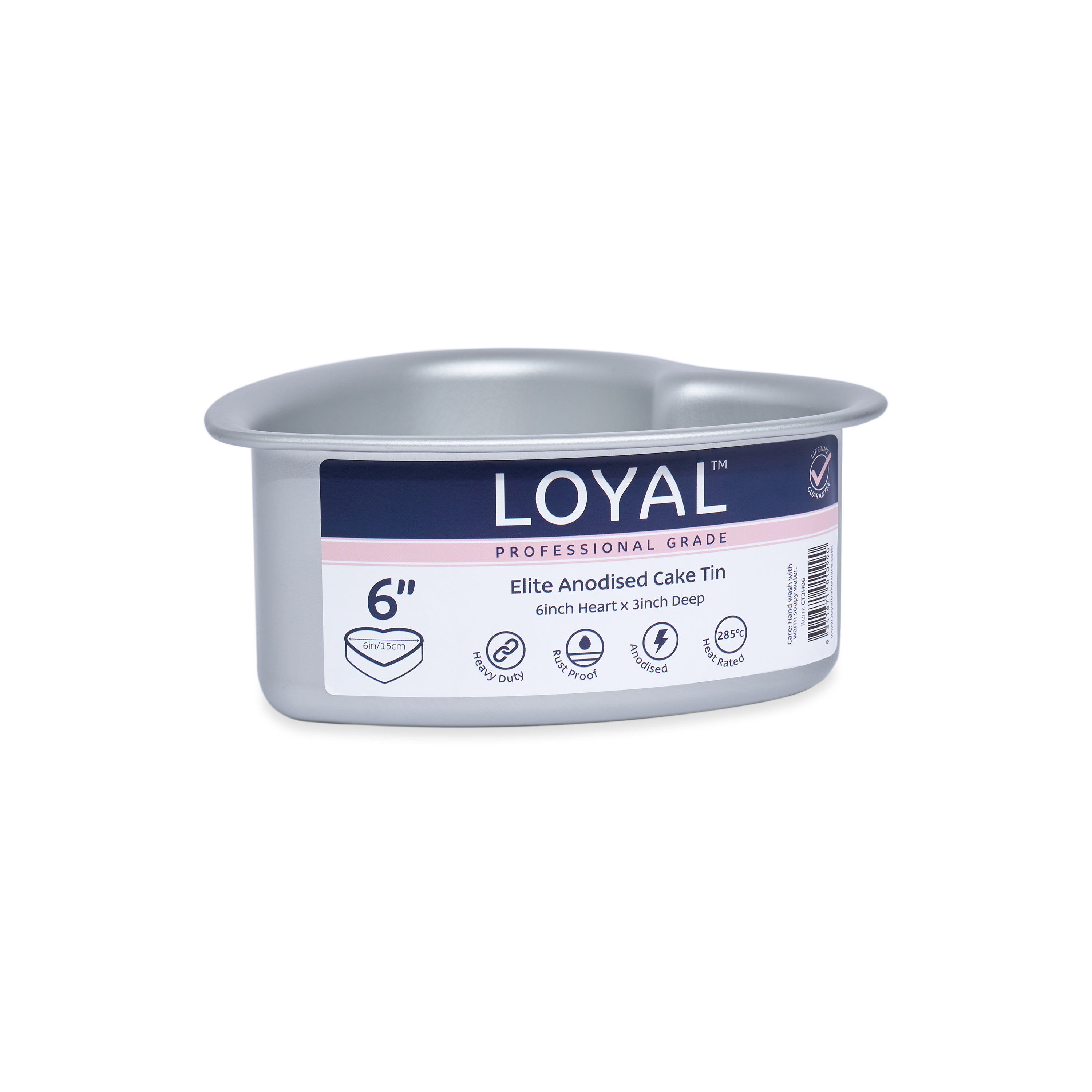 LOYAL Heart Cake Tin 6" x 3" (15cm x 7.5cm)