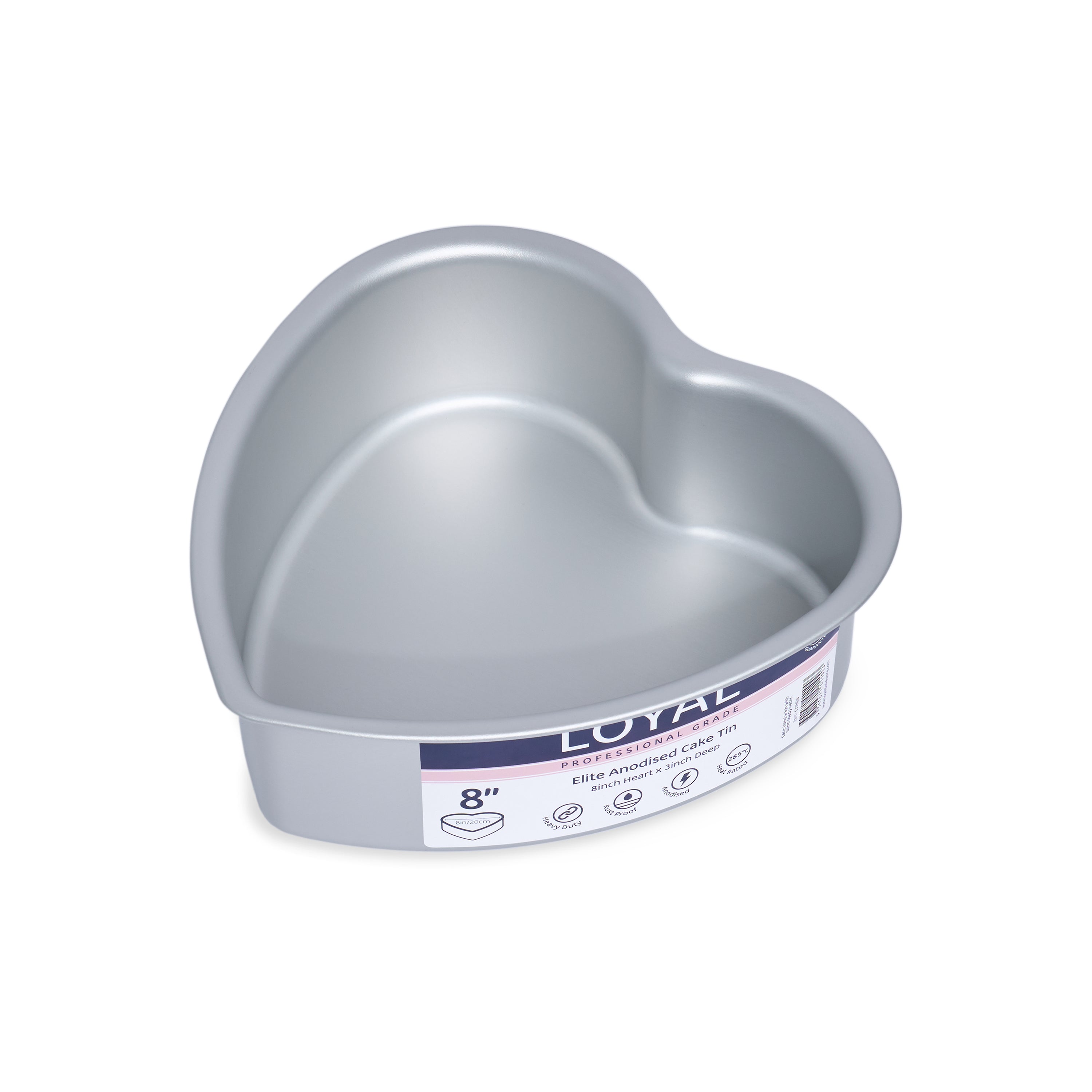LOYAL Heart Cake Tin 8" x 3" (20cm x 7.5cm)
