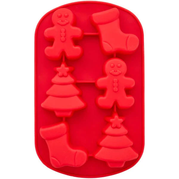 Stocking, Gingerbread Man & Christmas Tree Silicone Mould