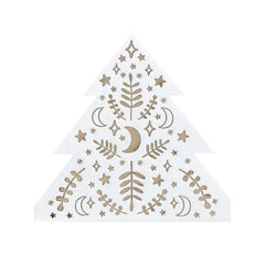 Christmas Tree Shaped Napkins 16pk