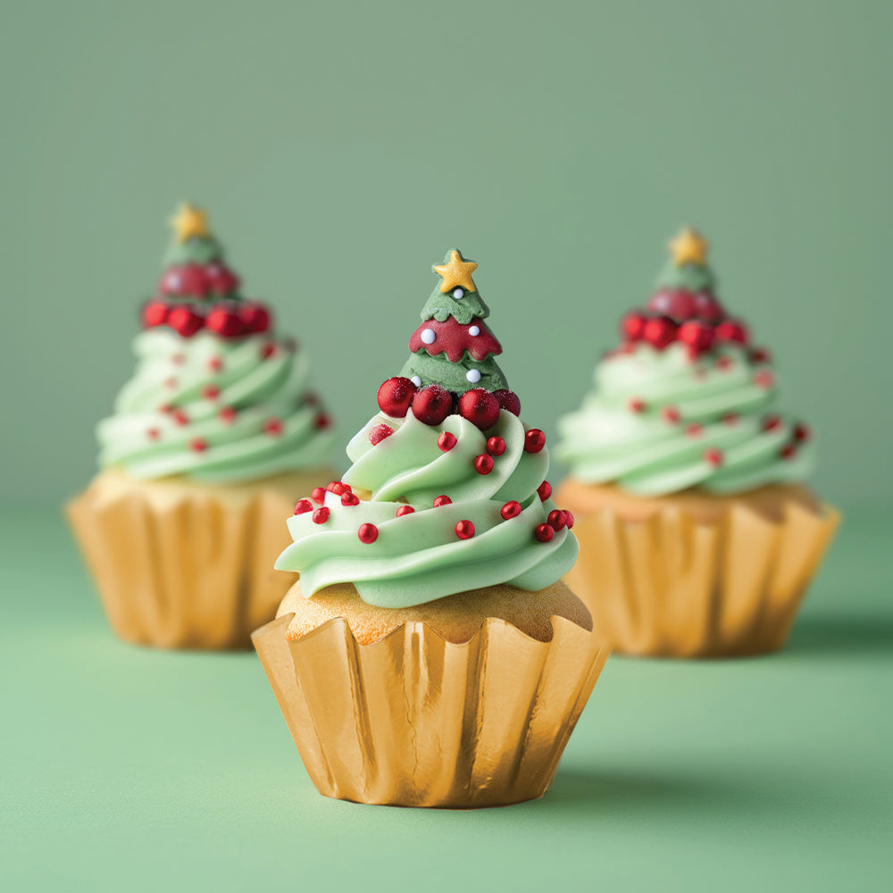 Christmas Tree Icing Decorations 8pk
