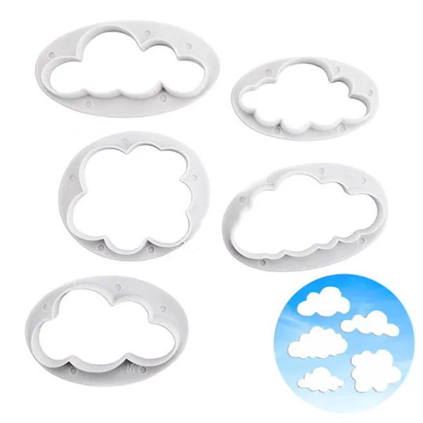 Cloud Cookie Cutters 5pk