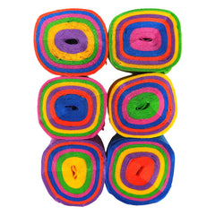 Rainbow Crepe Streamers 6pk