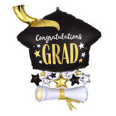 Cap & Diploma Congratulations Grad Foil Balloon