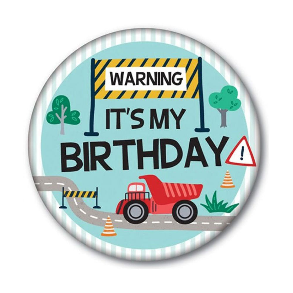 Construction Party Badge