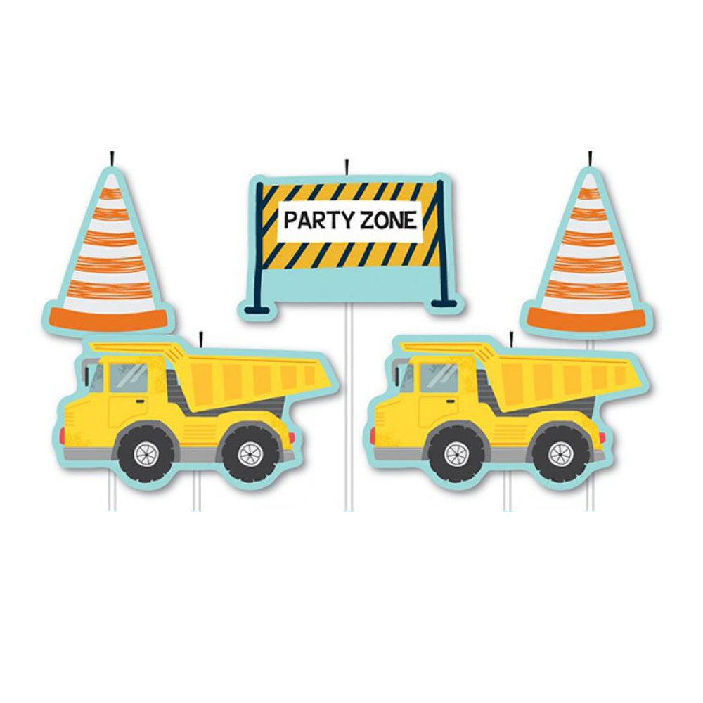 Construction Candles 5pk