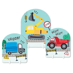 Construction Table Decorations 3pk