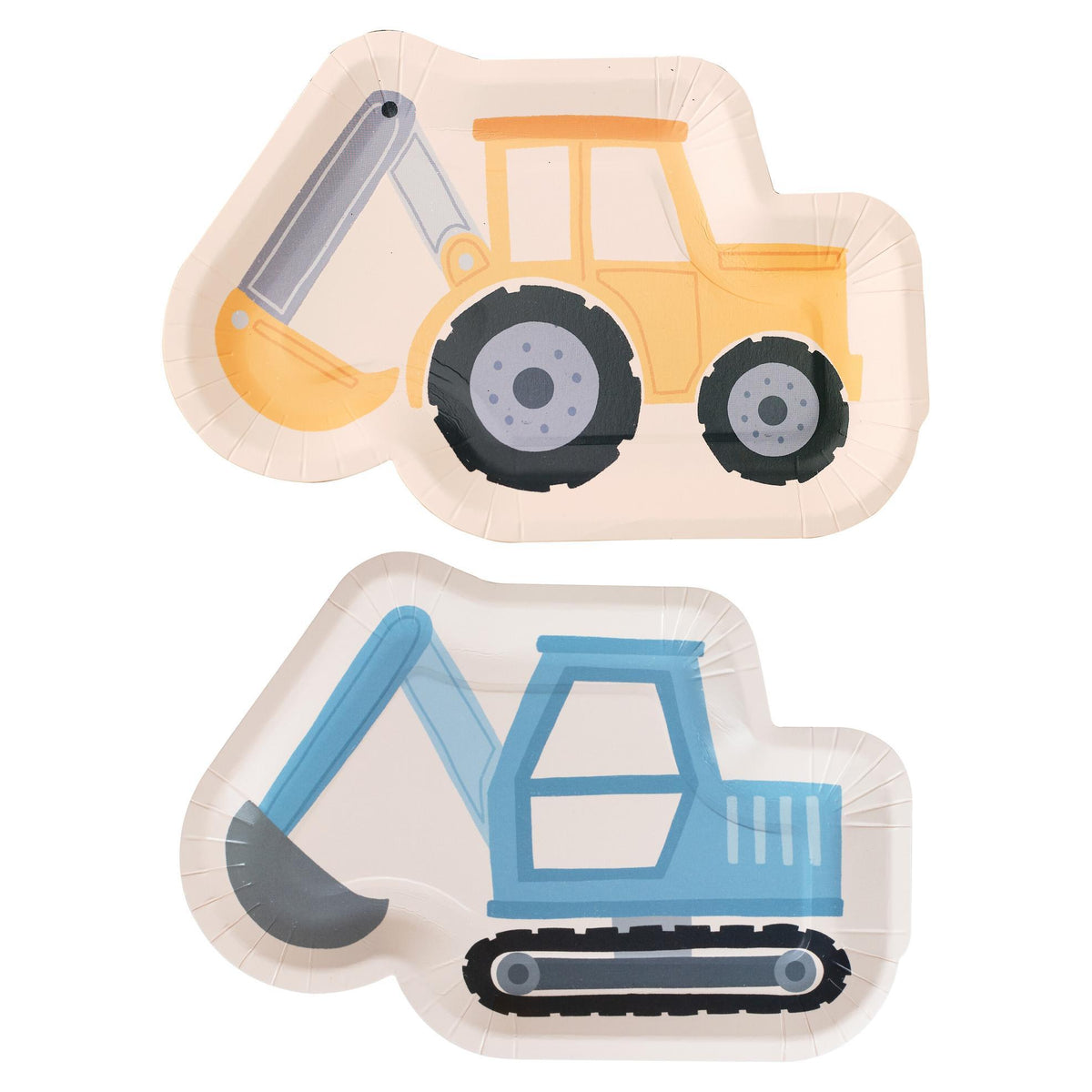 Construction Vehicle Party Plates 8pk