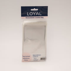 Small Resealable Cookie Bags 9cm x 13cm 100pk