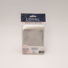 Square Resealable Cookie Bags 9cm x 9cm 100pk