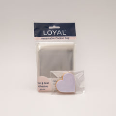 Square Resealable Cookie Bags 9cm x 9cm 100pk