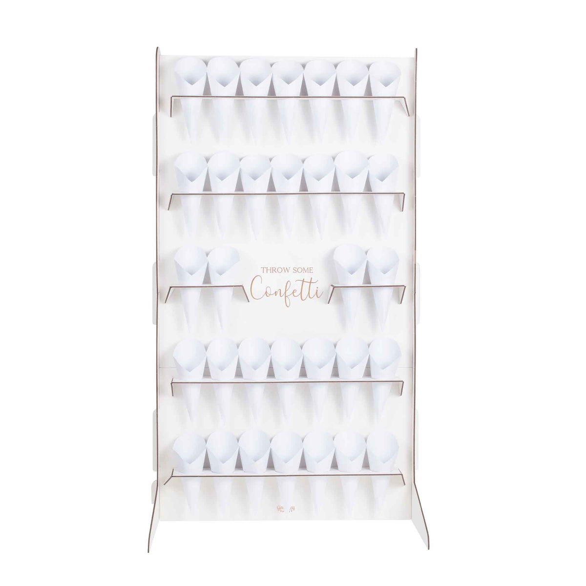 Wedding Confetti Stand and 32 Cones