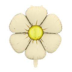 Cream Daisy Foil Balloons 4pk