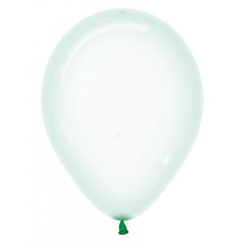 Crystal Pastel Green Balloons
