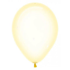 Crystal Pastel Yellow Balloons