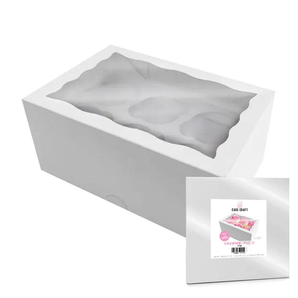 Cupcake Box 6 Holes 4in high