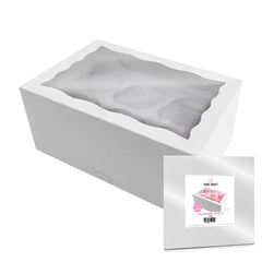 Cupcake Box 6 Holes 4in high