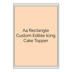 Custom Edible Icing Cake Image - A4 Rectangle