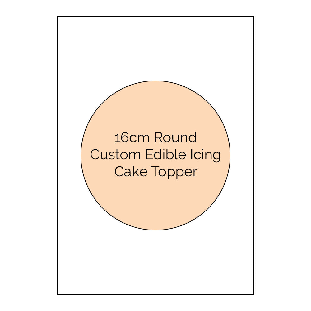 Custom Edible Icing Cake Image - 16cm Round