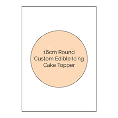 Custom Edible Icing Cake Image - 16cm Round