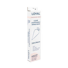 LOYAL Disposable Clear Piping Bags 18" 10pk