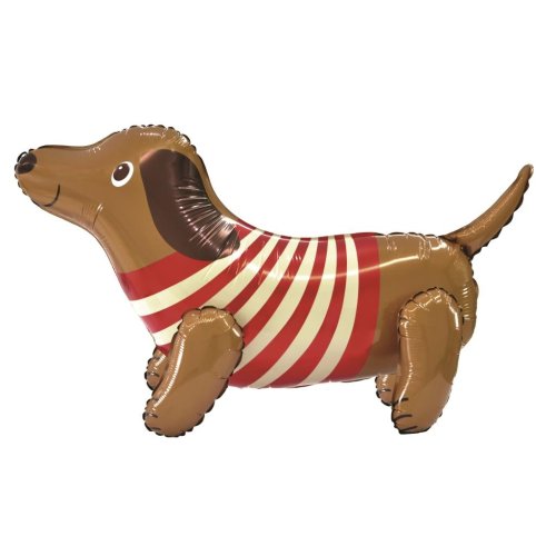 Dachshund Dog Standing Foil Balloon
