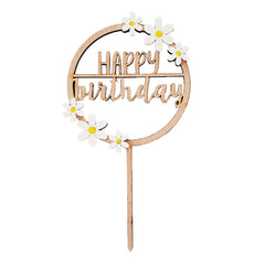 Daisy Happy Birthday Cake Topper