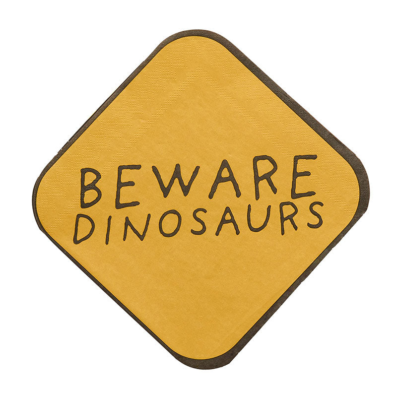 Party Dinosaur Beware Napkins 16pk