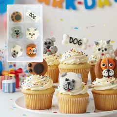 Dogs Sugar Decorations 6pk