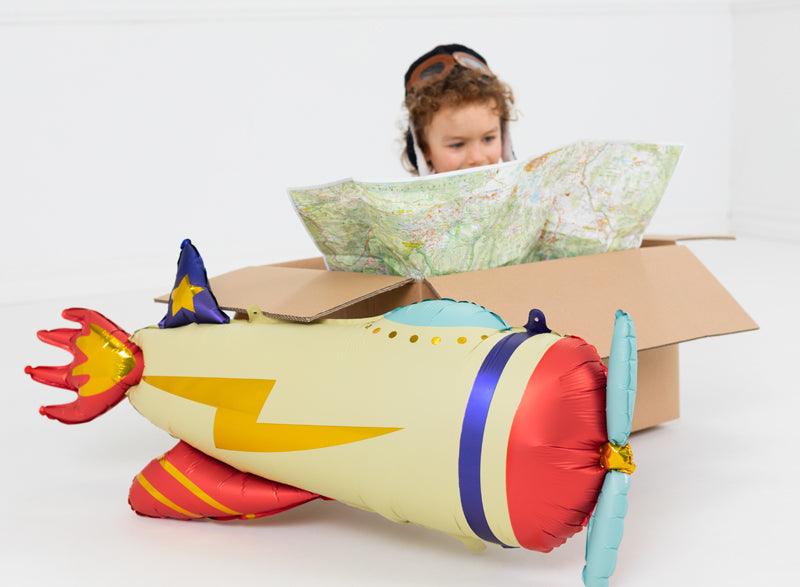 Rocket Plane Foil Balloon