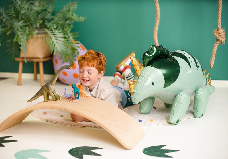 Jumbo Green Triceratops Foil Balloon