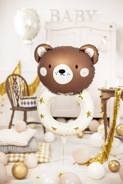 Jumbo Teddy Rattle Foil Balloon
