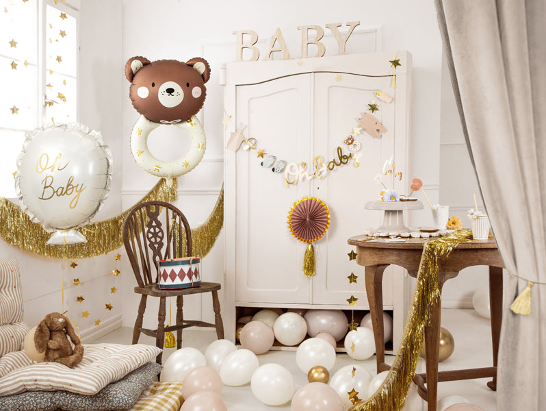Jumbo Teddy Rattle Foil Balloon