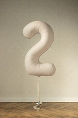 White Sand Giant Foil Number Balloon - 2