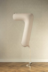 White Sand Giant Foil Number Balloon - 7