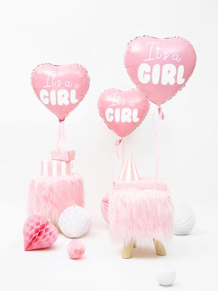 It's a Girl Heart Foil Balloon