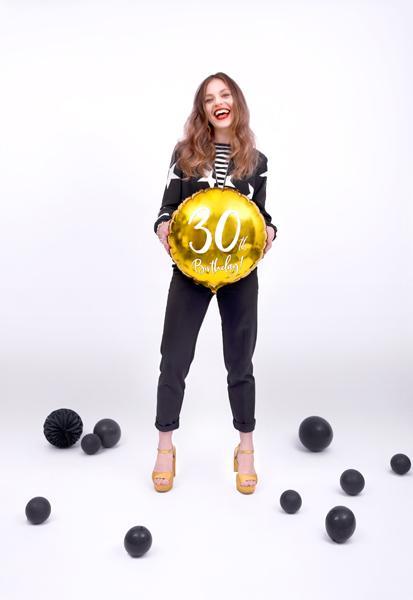 Gold 30th Birthday Foil Balloon
