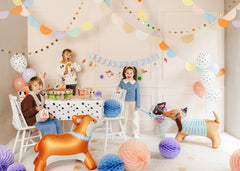 Standing Dachshund Dog Foil Balloon
