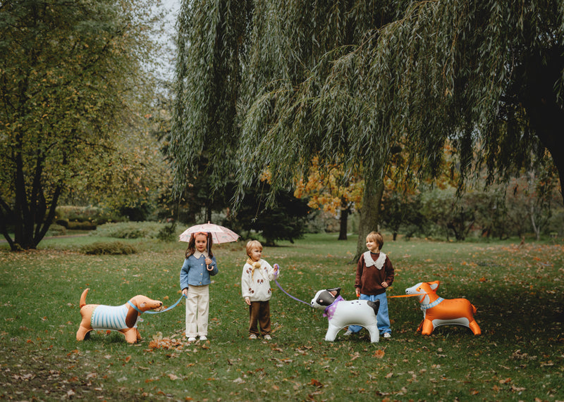 Standing Dachshund Dog Foil Balloon