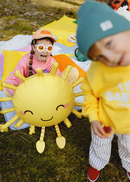 Happy Sun Walking Foil Balloon