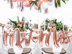 Rose Gold 'Mr & Mrs' balloon