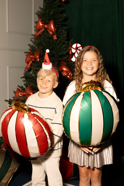 Christmas Bauble Foil Balloons 3pk