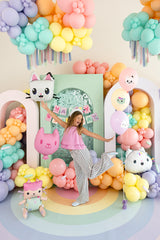 Gabby's Dollhouse Baby Box & Cat Foil Balloon