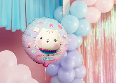 Gabby's Dollhouse Cakey Round Foil Balloon