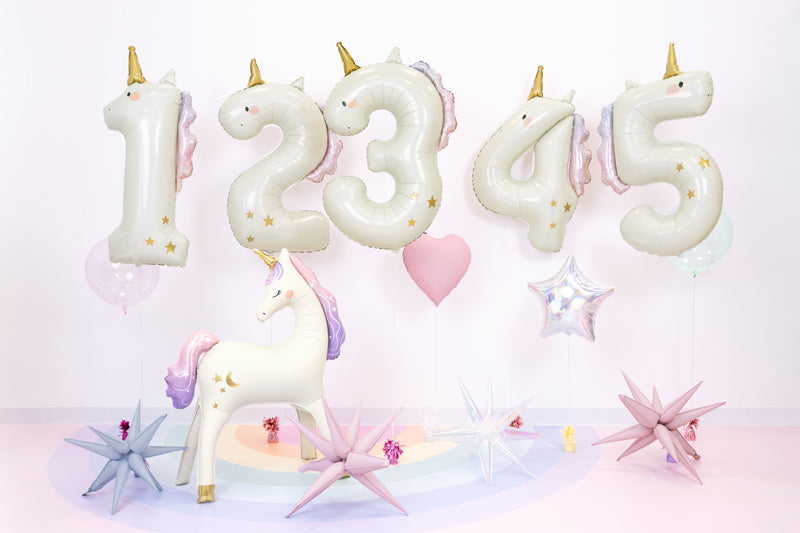 Unicorn Giant Foil Number Balloon - 5