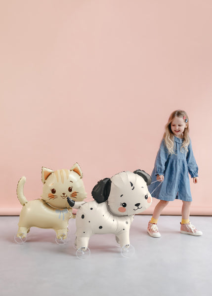 Cat On Wheels Foil Balloon