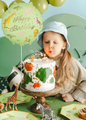 Safari Happy Birthday Foil Balloon